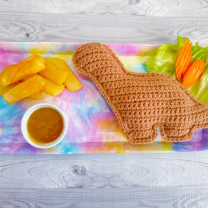 Mini Brontosaurus Dino Chicken Nugget Crochet Pattern, Brontosaurus Dino Chicken Nugget Amigurumi Pattern, Dinosaur Crochet Pattern, Dino