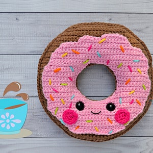 Donut Crochet Pattern, Donut Amigurumi Pattern, Donut Kawaii Cuddler, Donut Rag doll, Donut Ragdoll, Donut Cuddler Pattern, Crochet Donut