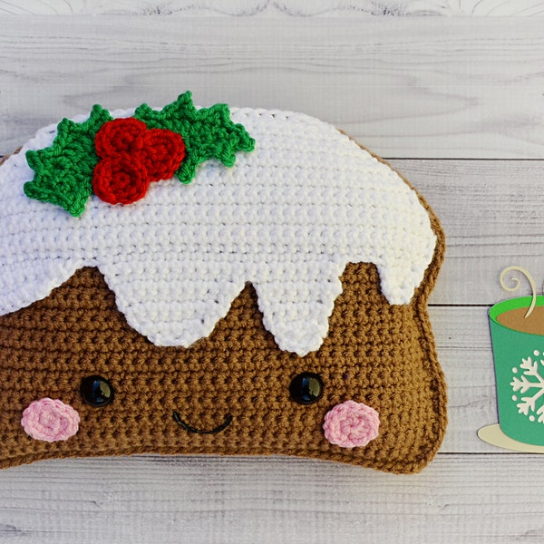 Christmas Pudding Crochet Pattern, Christmas Pudding Amigurumi Pattern, Christmas Pudding Kawaii Cuddler, Christmas Pudding Rag doll