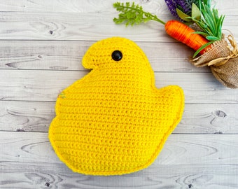 Easter Marshmallow Chick Crochet Pattern, Easter Marshmallow Chick Amigurumi Pattern, Easter Marshmallow Chick Kawaii Cuddler