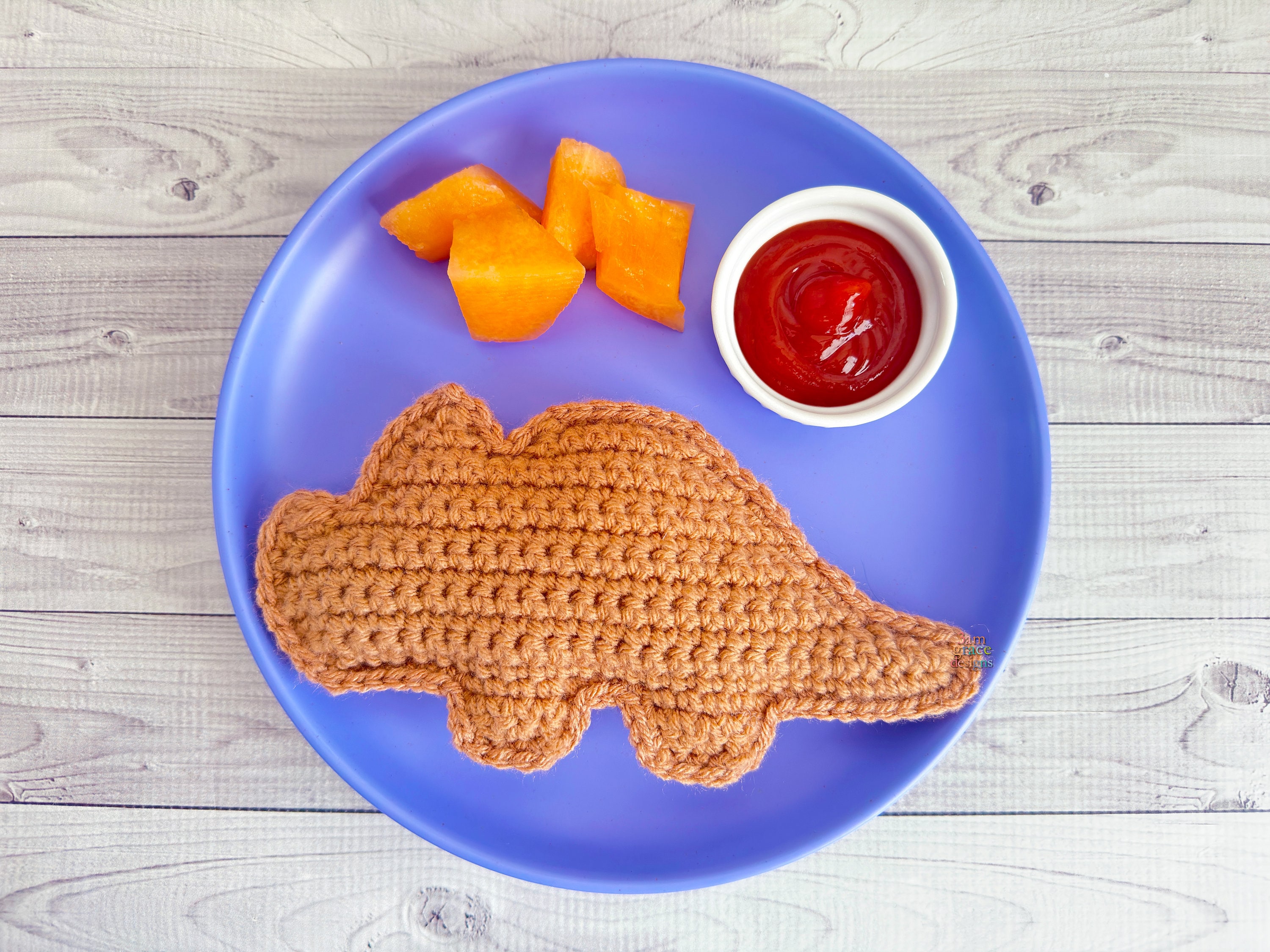 16 Mini Dino Crochet Patterns for Cute, Giftable Amigurumi Projects 10 Mini Triceratops Dinosaur Chicken Nugget Amigurumi
