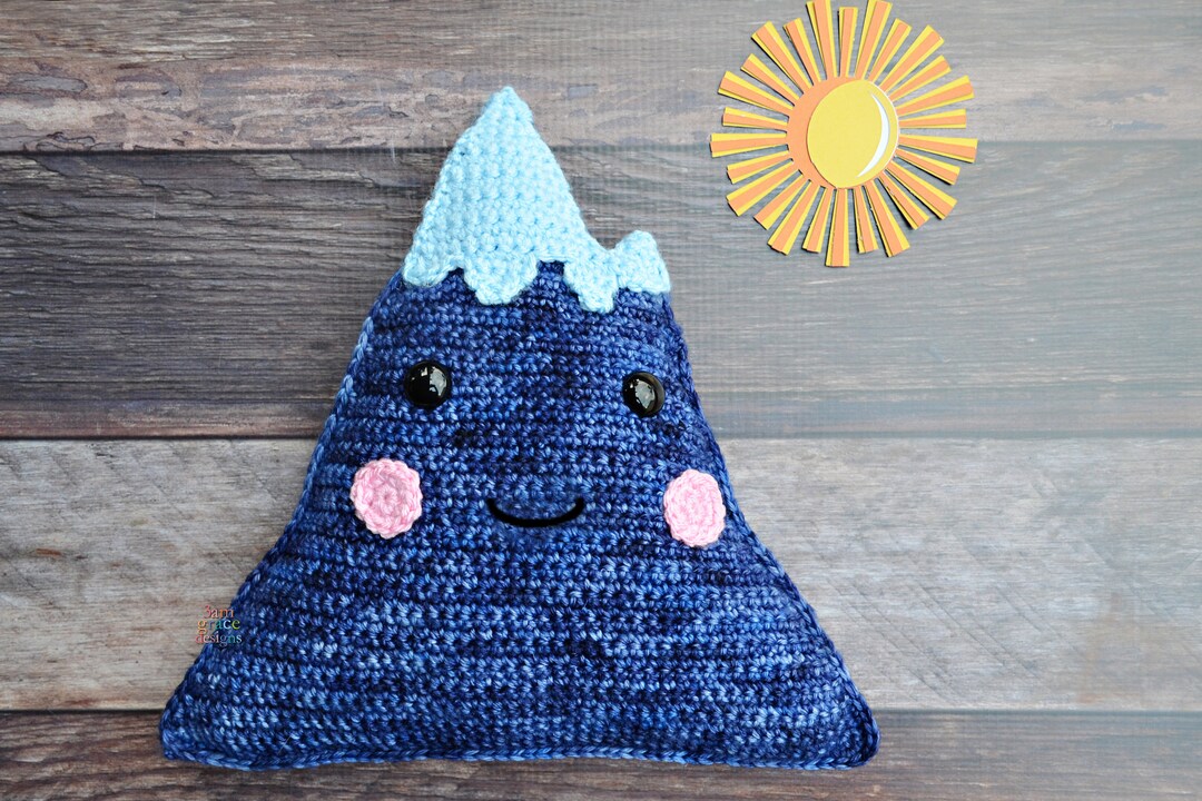 Mountain Crochet Pattern, Mountain Amigurumi Pattern, Mountain Kawaii