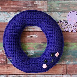 Patrón de crochet de la letra O, patrón de amigurumi de la letra O, patrón de crochet del alfabeto, patrón de amigurumi del alfabeto, muñeca de trapo con la letra O, letra O