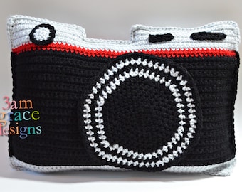 Camera Amigurumi Plushie Crochet Pattern Kawaii Cuddler Ragdoll PDF Digital Download