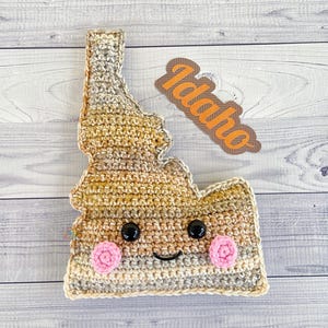 Idaho Kawaii Cuddler Häkelanleitung: Zustand Amigurumi (PDF Pattern)