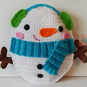 Snowman Crochet Pattern, Snowman Amigurumi Pattern, Snowman Kawaii Cuddler, Snowman Rag doll, Snowman Ragdoll, Kawaii Snowman