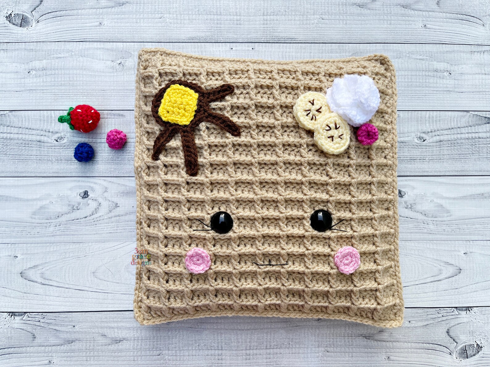 Waffle Amigurumi Plushie Crochet Pattern Kawaii Cuddler Ragdoll PDF ...