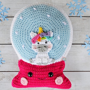 Snow Globe Crochet Pattern, Snow Globe Amigurumi Pattern, Snow Globe Kawaii Cuddler, Snow Globe rag doll pattern, Snow Globe ragdoll pattern