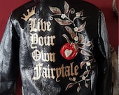 Handpainted custom wedding jacket
