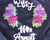 Custom hand painted personalised jacket