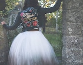 Handpainted fairytale wedding jacket