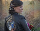 Handpainted Dr Who themed wedding jacket