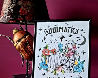 Personalised A4 tattoo style ghost print
