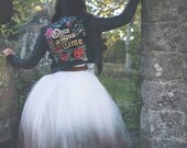 Handpainted fairytale wedding jacket