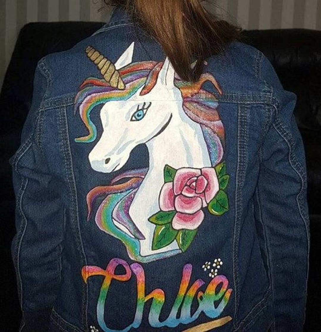 Personalised Denim Handpainted Jacket