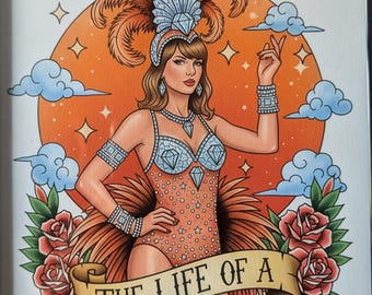 Digital tattoo print A4 Taylor, Life of a Showgirl, Eras - A4 print