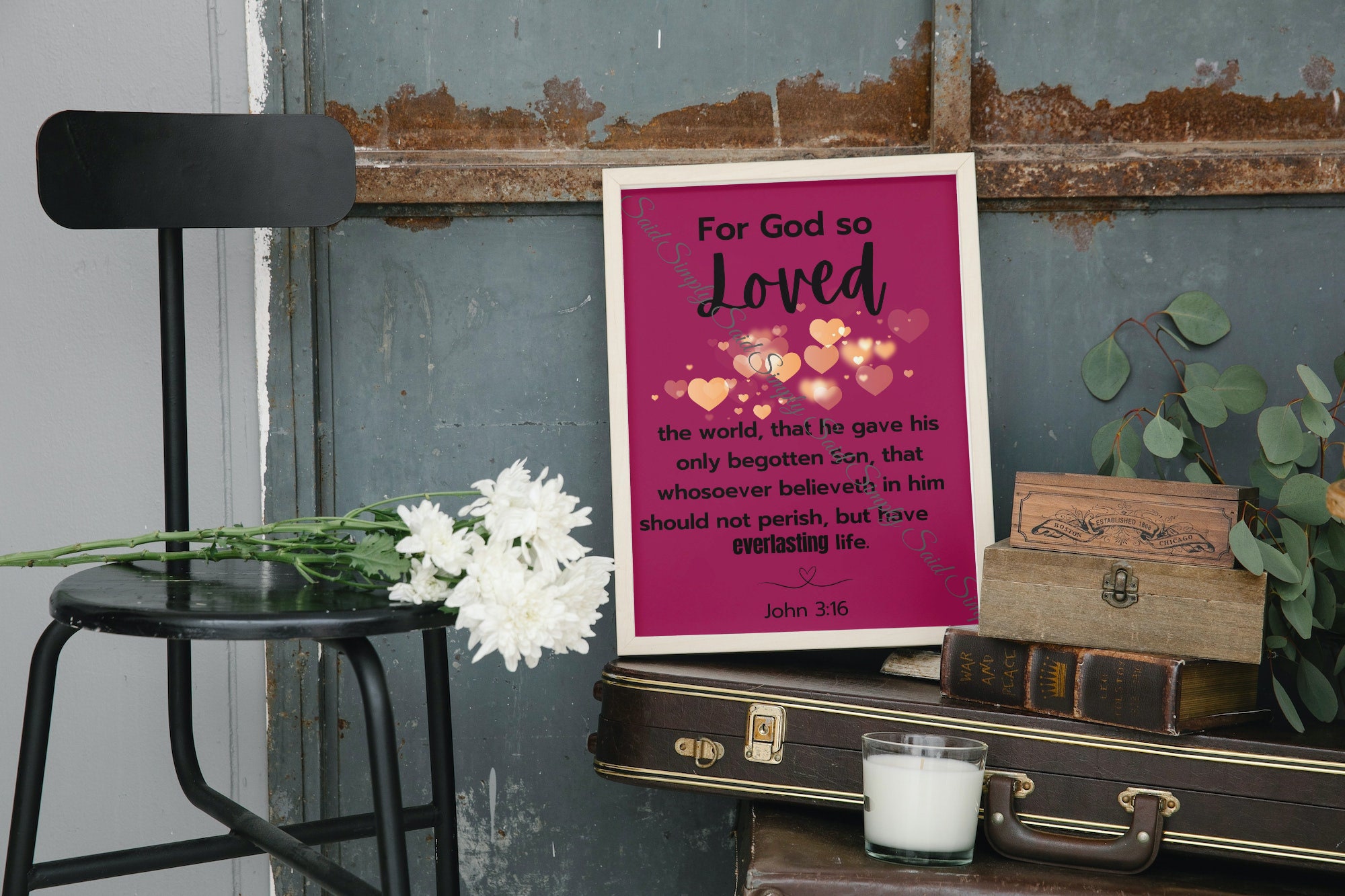 Christian Wall Art Bible Verse Picture Scriptures LDS Mormon Church of ...