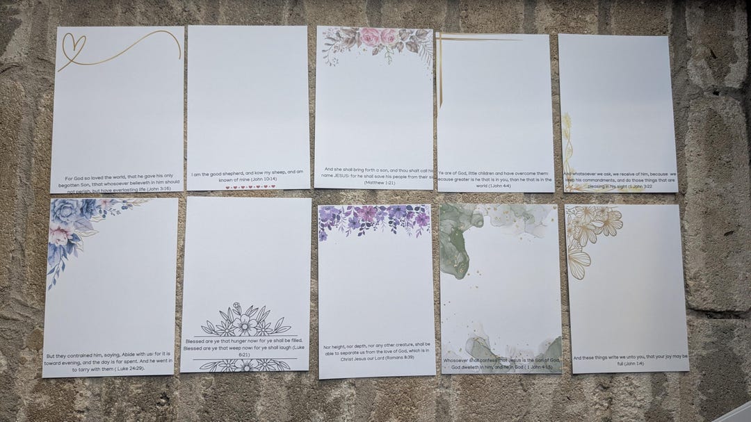 41 Piece Stationery Set, Bible Verse, Card Writing, Letter Writing ...