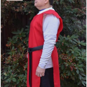 Tabards with Finished Edges | Handmade | Cotton | Medieval | Renaissance | Multiple Color Choices | Blanks | Ready to Ship