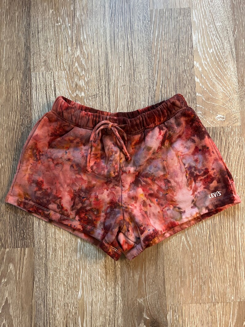 Rust Ice Dye Sweatshorts Small image 3