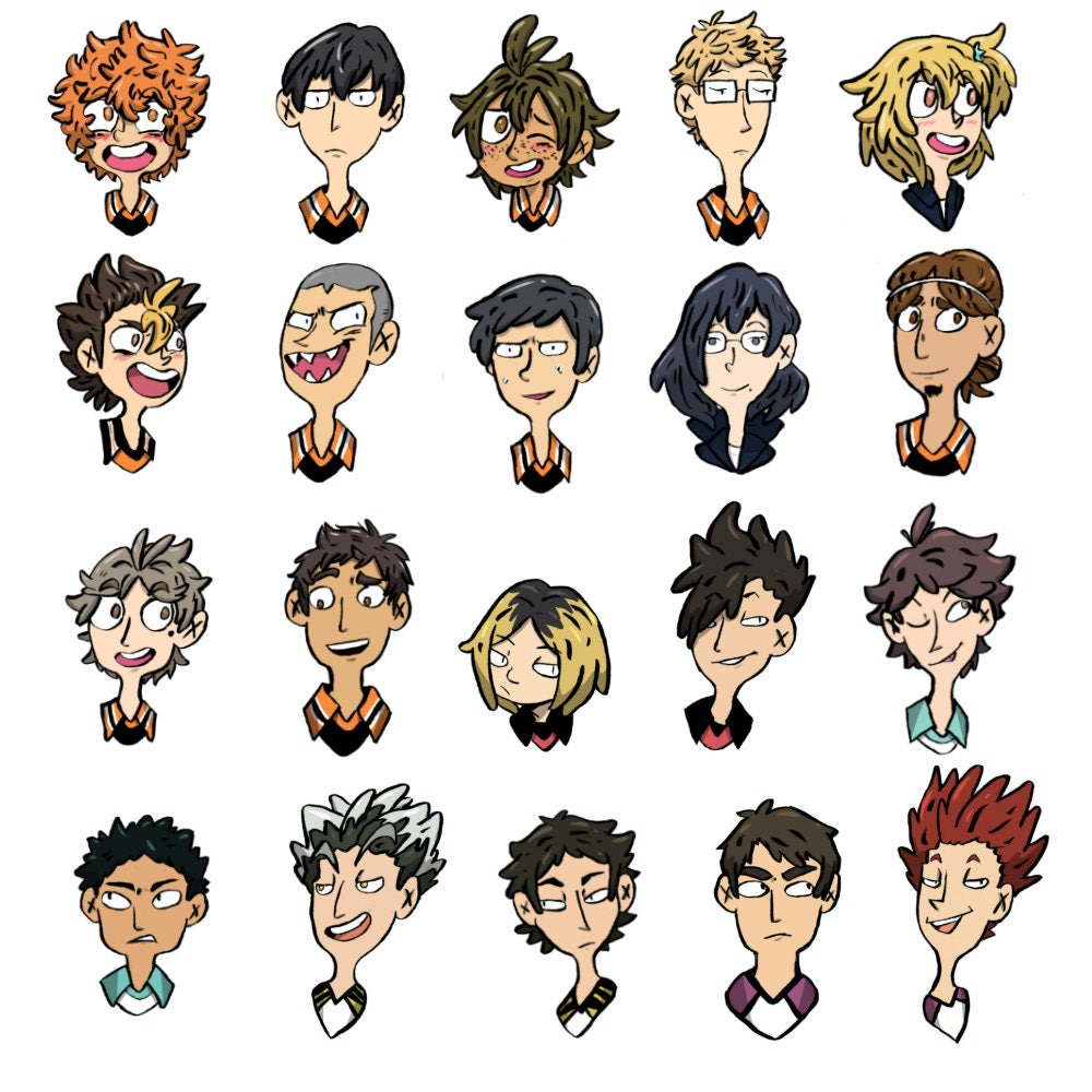 haikyuu stickers etsy