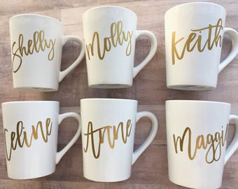 personalized coffee mugs etsy