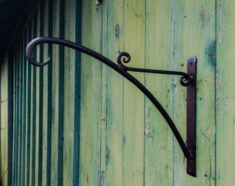 Hand Forged arched Plant Hanger, design no. 4, Custom Made