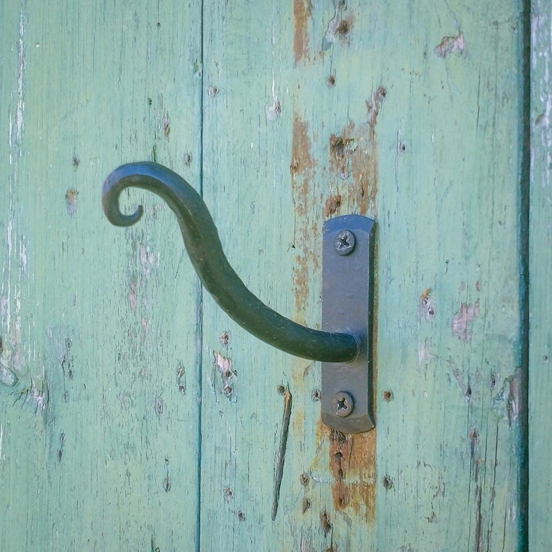 Set of three hand forged tentacle coat hooks image 4