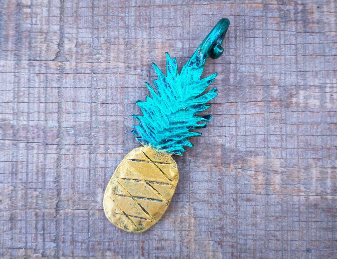 Hand Pineapple Pendant Etsy