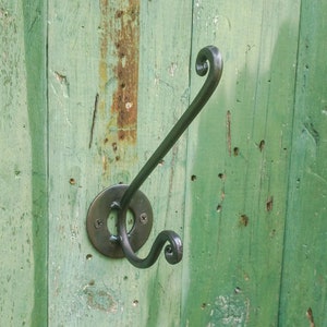 Hand Forged Double Coat and Hat Hook image 3
