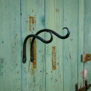 Small Hand Forged Plant Hanger, design no. 16, custom made image 4