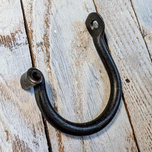 Hand Forged heavy duty J Hooks, thumbprint Hooks