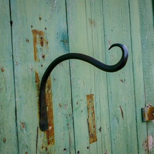 Small Hand Forged Plant Hanger, design no. 16, custom made image 3