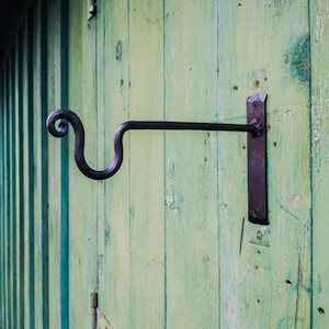 Small Hand Forged Plant Hanger, design no. 2, Custom Made
