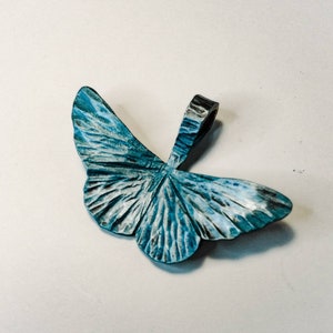 Hand forged moth pendant image 5