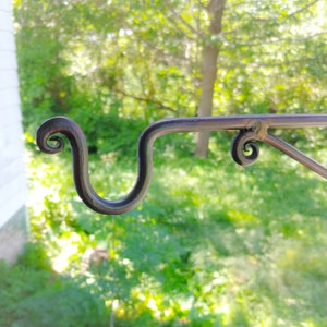 Medium Hand Forged Plant Hanger, design no. 1, Custom Made image 6