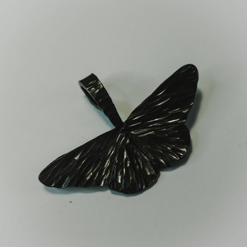 Hand forged moth pendant image 4