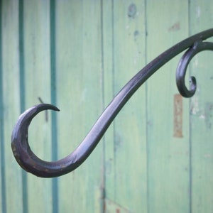 Extra Heavy duty Hand Forged Plant Hanger, design no. 17, Custom Made image 2