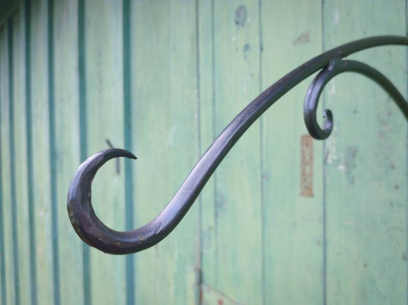 Extra Heavy duty Hand Forged Plant Hanger, design no. 17, Custom Made image 2