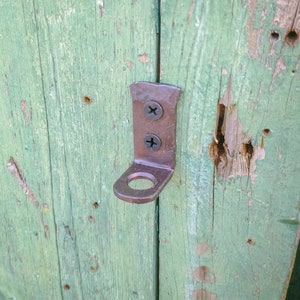 Hand forged rustic barn door latch image 3