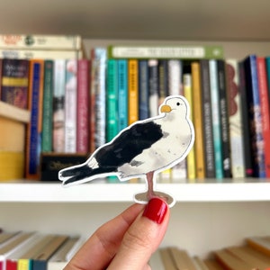 Sal la Mouette Illustré Autocollant en vinyle clair