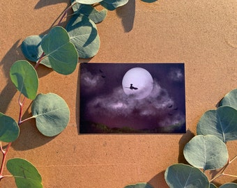 The Witch's Flight - Postcard Print