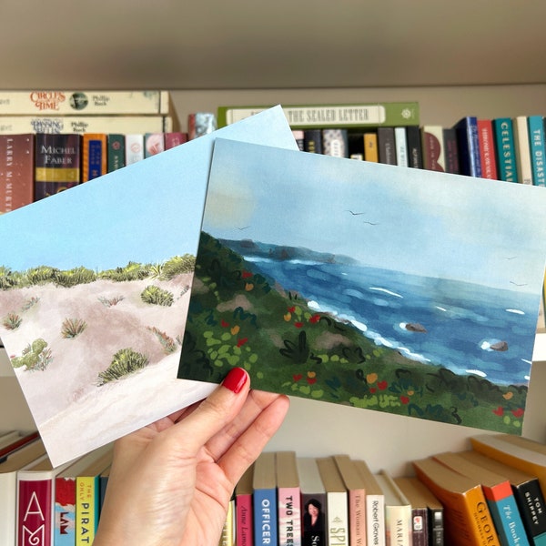 Coastal California - Illustrated 5”x7” Postcard Prints