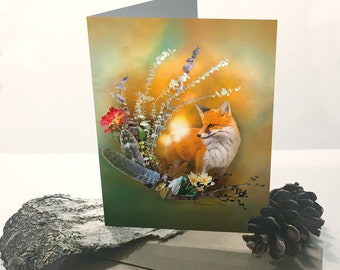 Greeting Card - Red Fox Card - Nature Themed Card - Fox Greeting Card - Any Occasion Card