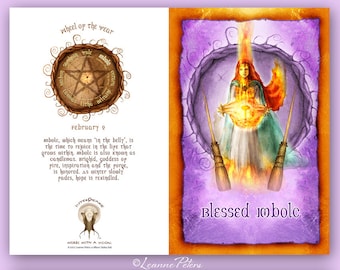 Imbolc Greeting Card, High Holiday Card, Sabbat Card