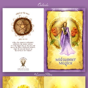 Midsummer Greeting Card, Litha Card, Low Holiday Card, Summer Solstice Sabbat Card