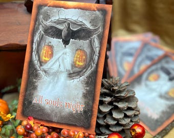 Samhain Card 5-Pack, Halloween Cards, High Holiday Cards, Sabbat Cards