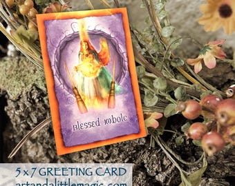 Imbolc Card, Wheel of the Year, Brighid Blessings