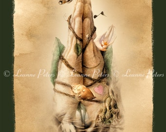 Prayer Hands 8.5" x 11" Archival Print