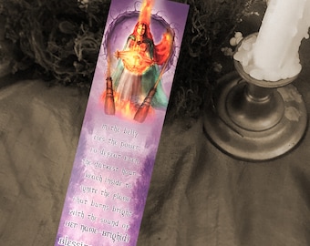 Imbolc Bookmark - High Holiday - Sabbat Bookmark - Bookmarker - Bookmarking - Bookmarks for Books - Book Mark - Reading Bookmark